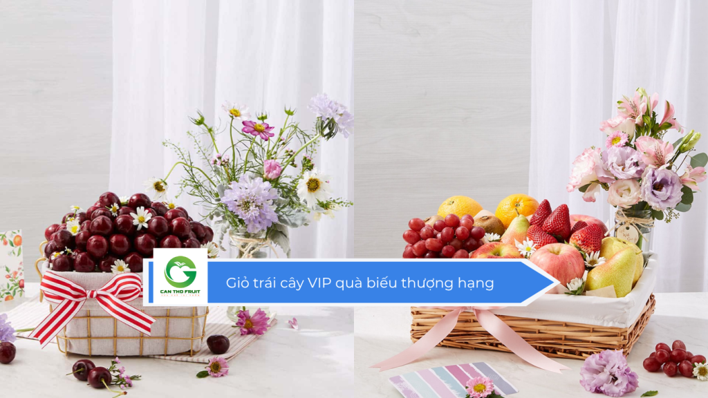 Giỏ trái cây VIP quà biếu thượng hạng
