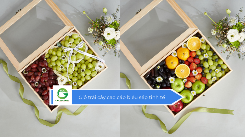 Giỏ trái cây cao cấp biếu sếp tinh tế
