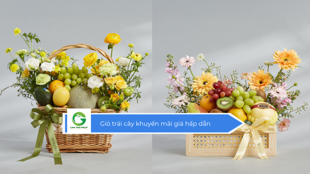 Giỏ trái cây khuyến mãi giá hấp dẫn