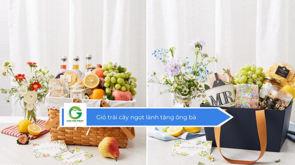 Giỏ trái cây ngọt lành tặng ông bà
