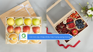 Giỏ trái cây nhập khẩu hảo hạng sang trọng