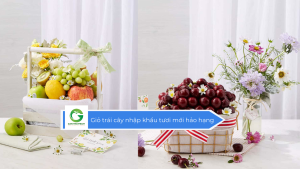 Giỏ trái cây nhập khẩu tươi mới hảo hạng