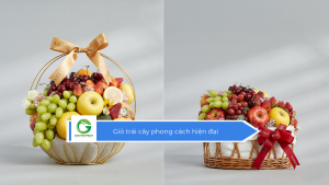 Giỏ trái cây phong cách hiện đại