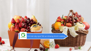 Giỏ trái cây quà Tết an khang thịnh vượng