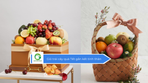 Giỏ trái cây quà Tết gắn kết tình thân