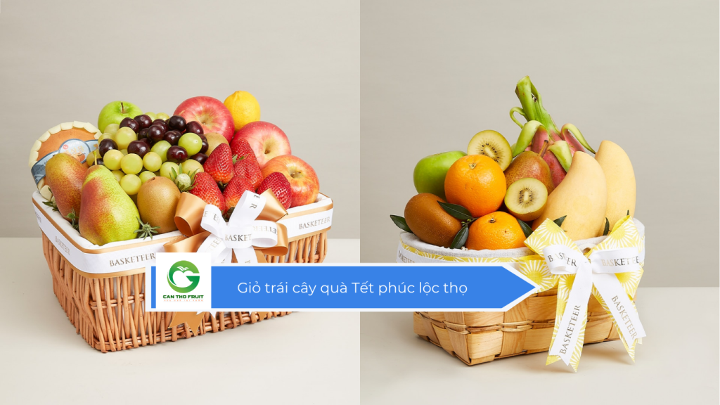 Giỏ trái cây quà Tết phúc lộc thọ