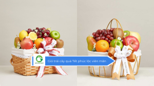 Giỏ trái cây quà Tết phúc lộc viên mãn