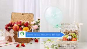 Giỏ trái cây quà Tết sum vầy đón xuân