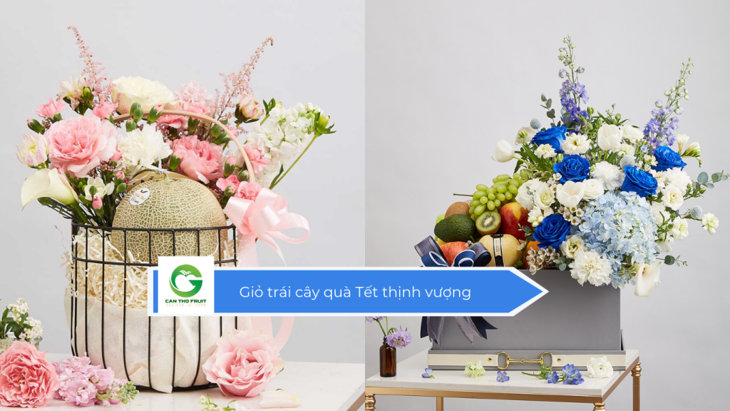Giỏ trái cây quà Tết thịnh vượng
