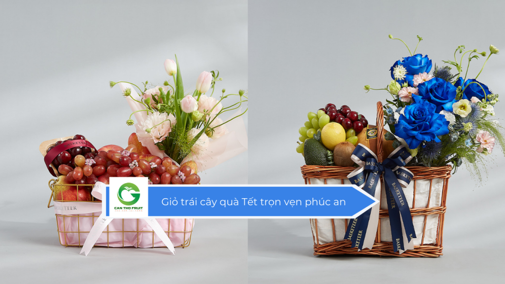 Giỏ trái cây quà Tết trọn vẹn phúc an