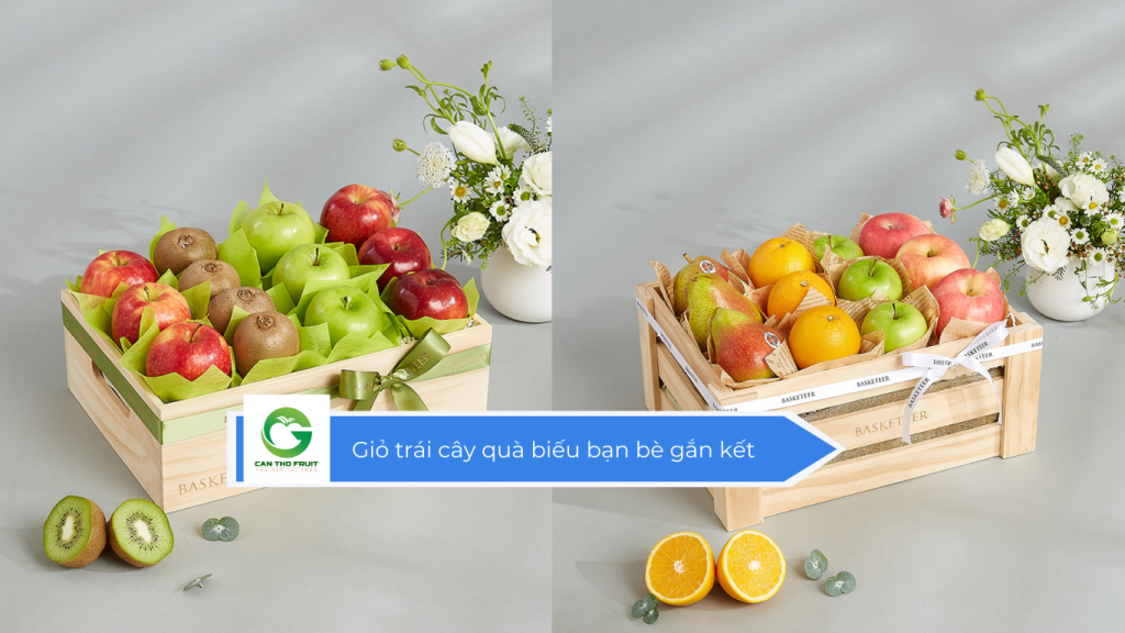 Giỏ trái cây quà biếu bạn bè gắn kết