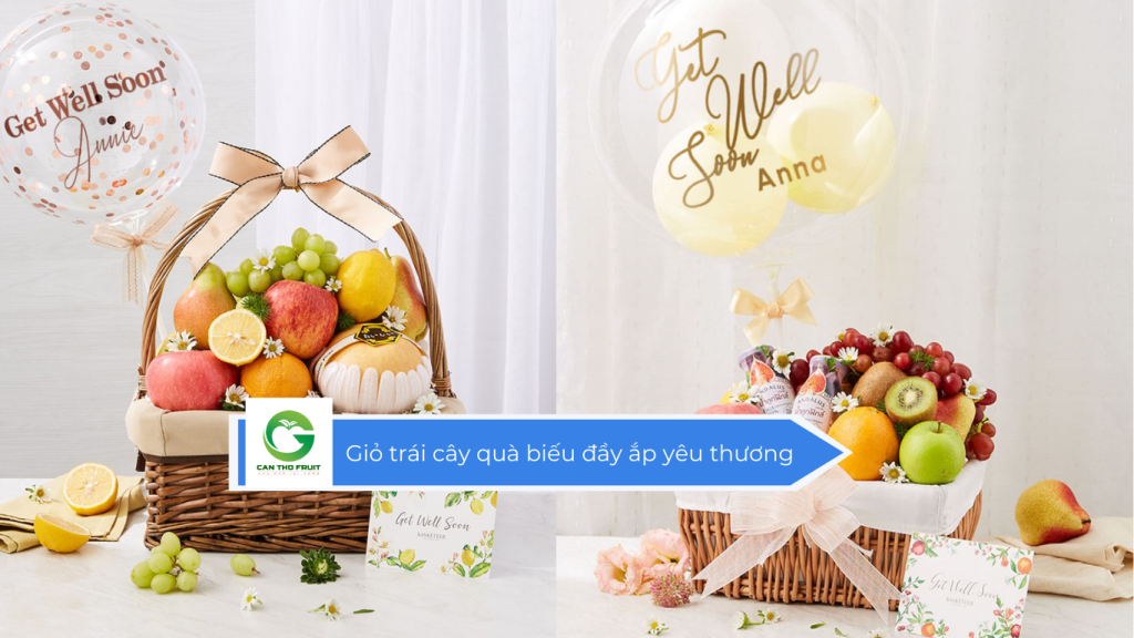 Giỏ trái cây quà biếu đầy ắp yêu thương