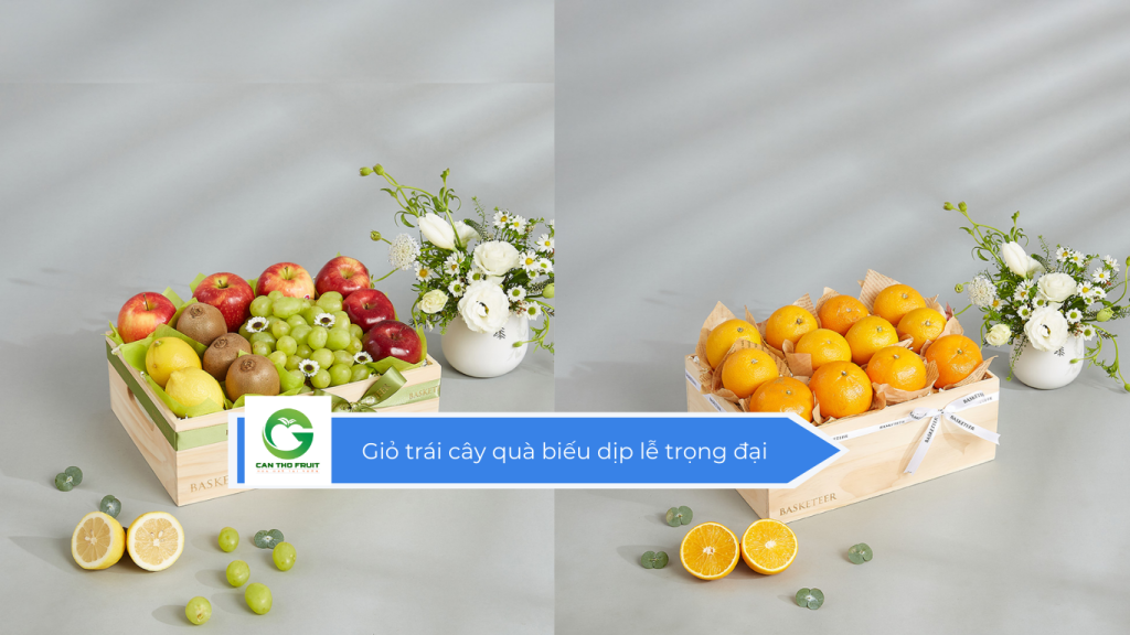 Giỏ trái cây quà biếu dịp lễ trọng đại