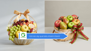 Giỏ trái cây quà biếu khánh thành