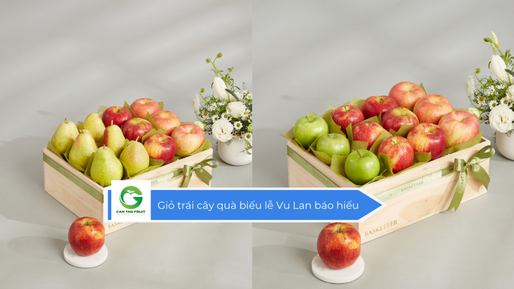 Giỏ trái cây quà biếu lễ Vu Lan báo hiếu