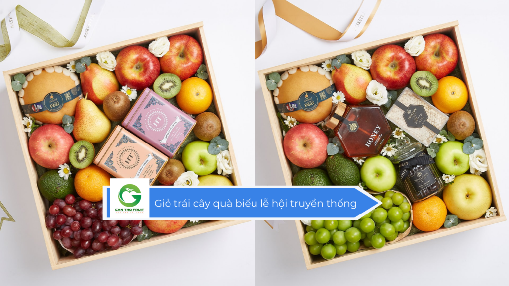 Giỏ trái cây quà biếu lễ hội truyền thống