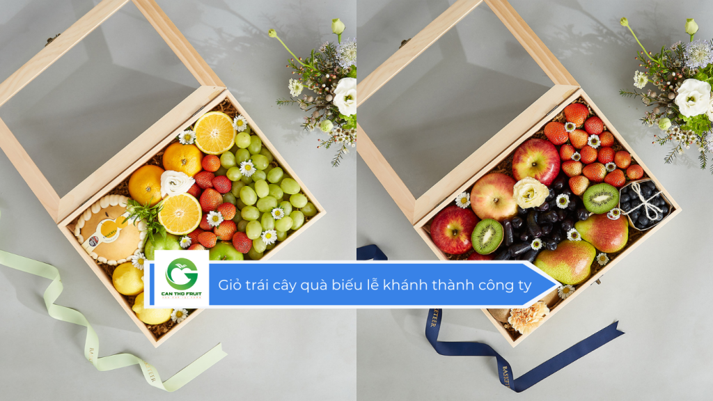 Giỏ trái cây quà biếu lễ khánh thành công ty