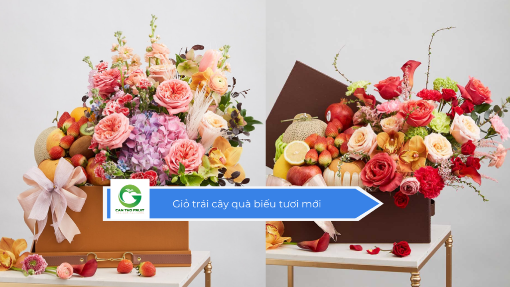 Giỏ trái cây quà biếu tươi mới