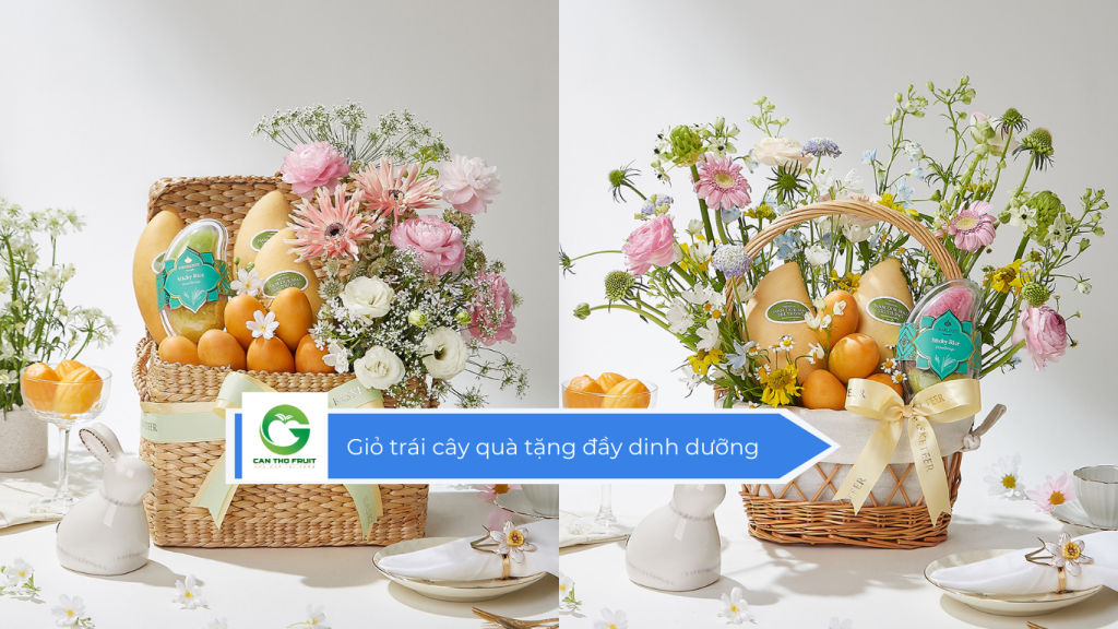 Giỏ trái cây quà tặng đầy dinh dưỡng
