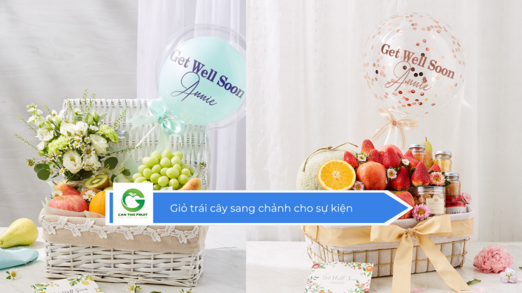 Giỏ trái cây sang chảnh cho sự kiện