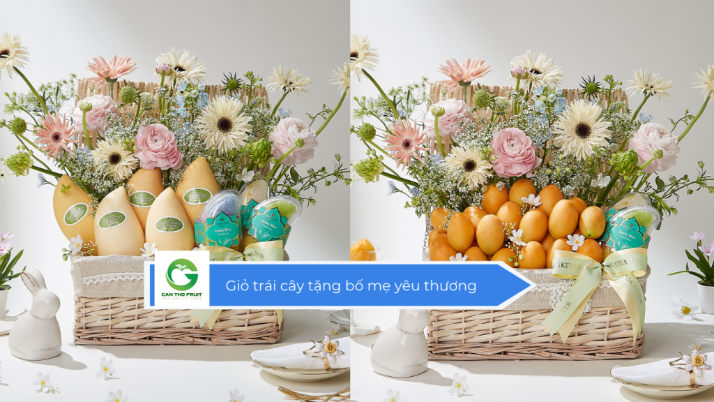 Giỏ trái cây tặng bố mẹ yêu thương