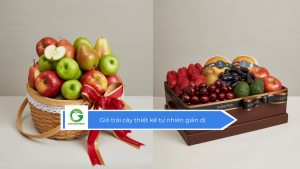 Giỏ trái cây thiết kế tự nhiên giản dị